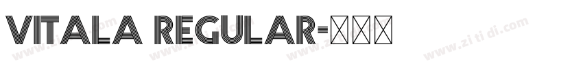 Vitala Regular字体转换